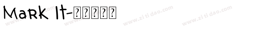 Mark It字体转换